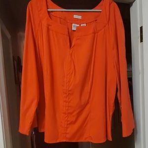 Bright coral top